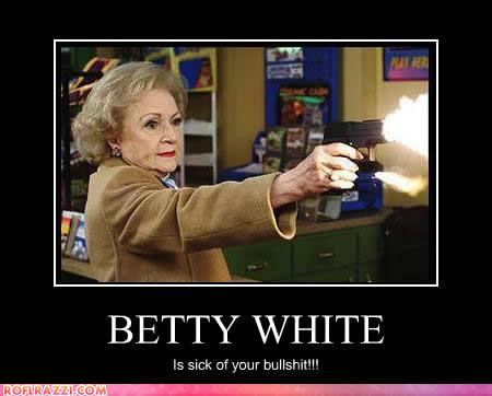 betty white sick bull